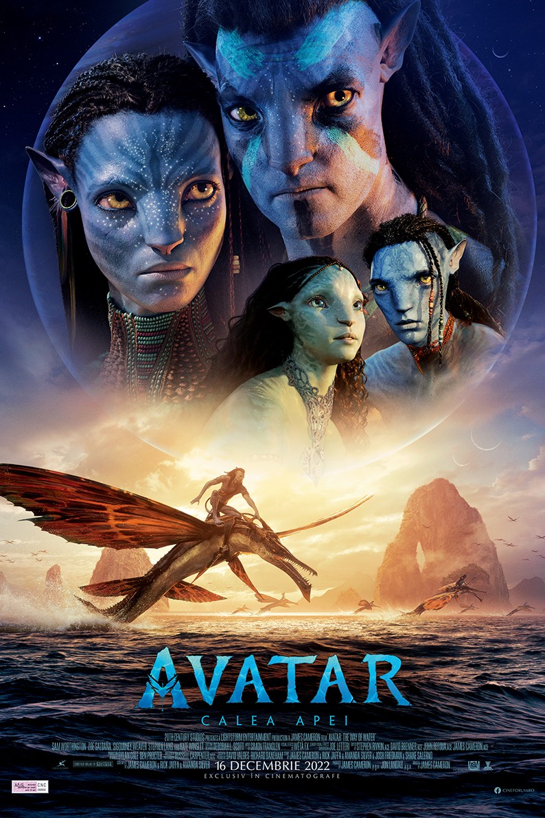 Afis 3D Avatar: A víz útja - Román felirattal (Avatar: The Way of Water)