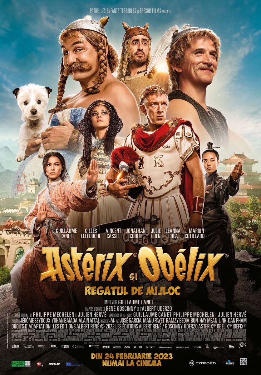 Afis film: 2D Asterix și Obelix: Regatul de mijloc - subtitrat RO (Astérix & Obélix: L'Empire du Milieu)
