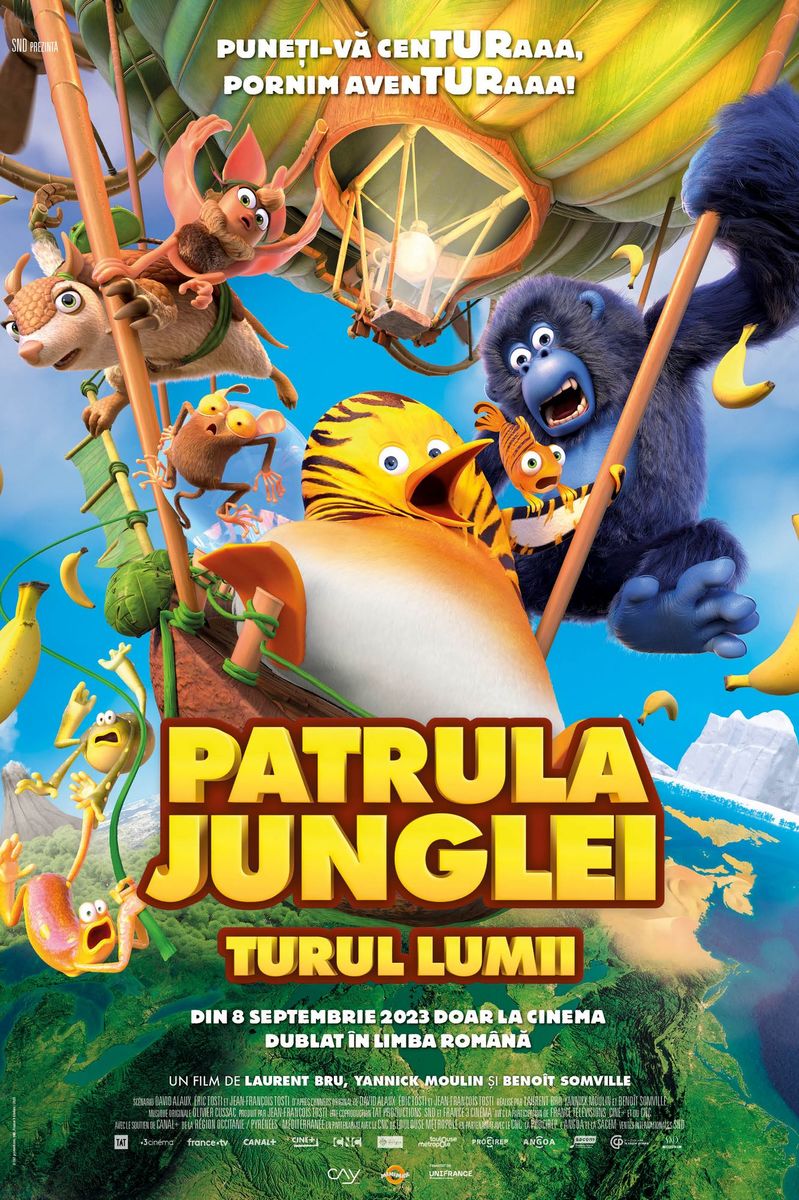 Afis film: 2D Patrula junglei: Turul lumii - dublat HU (The Jungle Bunch 2: World Tour)